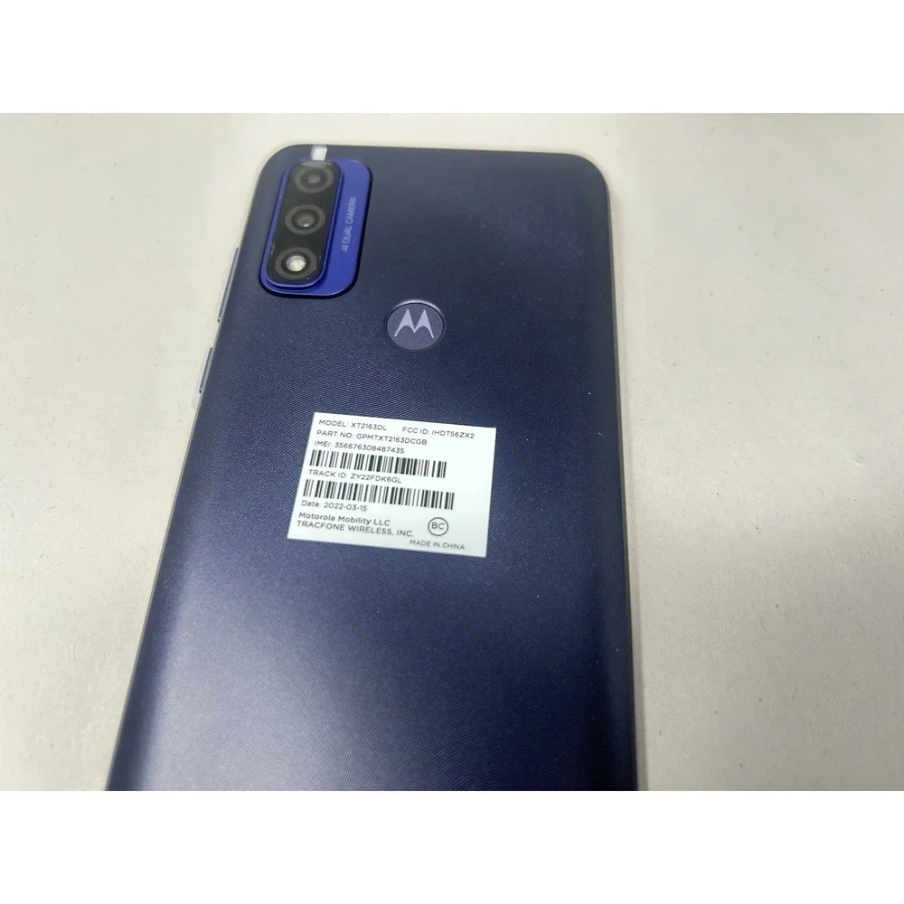 Motorola Moto G Pure XT2163DL Blue Tracfone Smartphone Dual Camera
